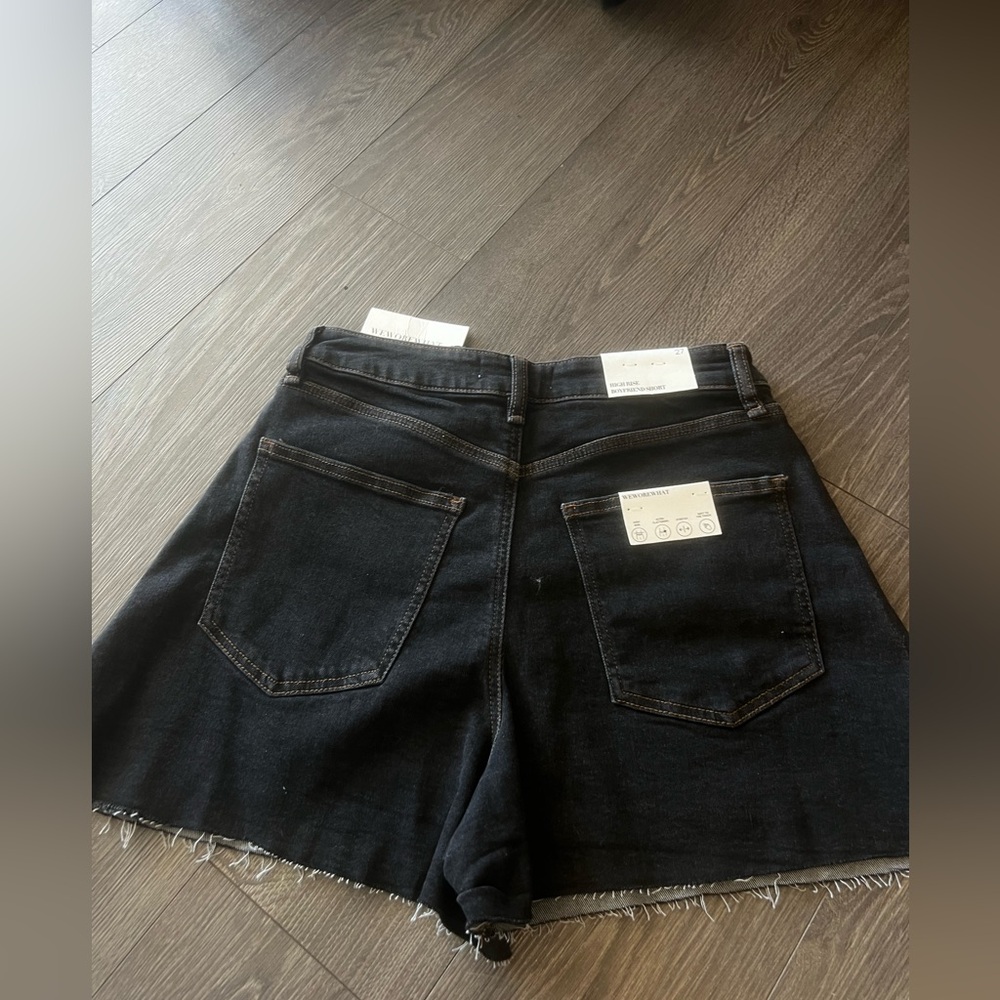 “Weworewhat” black Jean shorts. - Picture 2 of 4
